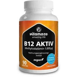 B12 AKTIV 1.000 μg vegan Tabletten 90 St