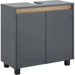 Waschbeckenunterschrank Massimo Grau ca. 60x59x30 cm