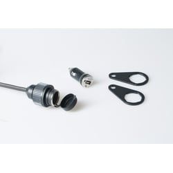 SW-Motech Universal Elektrik-Kit - Zigarettenanzünder. USB-Buchse. Montagematerial., schwarz