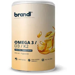 Brandl Omega3 D3 K2 (Omega 3 Fettsäuren und Vitamin D3 in Kombination mit Vitamin K2) 240 Kapseln