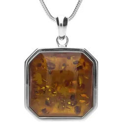 OSTSEE-SCHMUCK Kette mit Anhänger Ostsee-Schmuck Kette mit Anhänger Xenia Kette mit Anhänger Xenia (2-tlg) silberfarben 50 cm