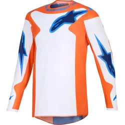 Alpinestars Fluid Grid Motocross Jersey, blau-orange, Größe S für Männer