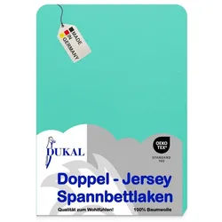 DUKAL Spannbettlaken Kinderspannbettlaken, 32 verschiedene Farben, 100% Baumwolle, Doppel-Jersey, Gummizug: rundum, (1 Stück), 60x120 - 70x140 cm, aus hochwertigem Doppel-Jersey, Made in Germany 60-70 cm x 120-140 cm