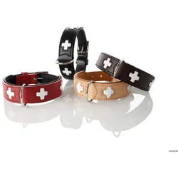 HUNTER Halsband Swiss M (55), braun/schwarz