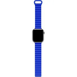 DECODED Smartwatch-Armband Silicone Magnet Traction Loop Strap 42/44/45mm blau