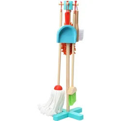 My Baby Lou Kinderspielset , Blau, Grün, Orange, Rot, Eichefarben , Holz, Kunststoff, Textil, Holzwerkstoff , 6-teilig , Kiefer , massiv , unisex , EN 71 , Spielzeug, Holzspielzeug