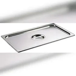 Matfer Edelstahldeckel mit Griff GN 2/3 - für Gastronorm-Behälter ohne Griff (748002)