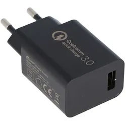 AccuCell Ultra schnelles laden, USB-Netzteil QC3.0 5V 3A, 9V 2A und 12V 1,5A DBS15Q Quick Charge 18W