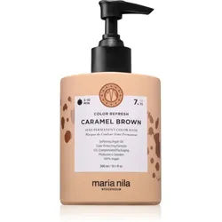 Maria Nila Colour Refresh Sanfte nährende Maske ohne permanente Farbpigmente Farbton Caramel Brown 7.35 300 ml