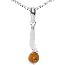 OSTSEE-SCHMUCK Kette mit Anhänger Ostsee-Schmuck Kette mit Anhänger Jora Kette mit Anhänger Jora (2-tlg) silberfarben 45 cm
