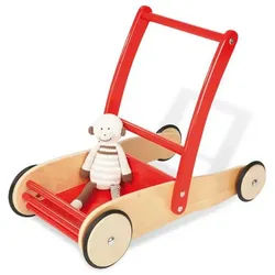 Pinolino® Lauflernhilfe Uli Lauflernwagen mit Bremssystem & Gummirädern - Rot, (1-tlg) rot