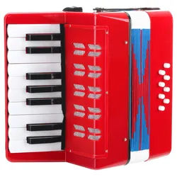 Classic Cantabile Bambino Kinder-Akkordeon, rot, 8 Bässe