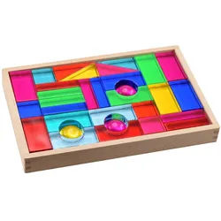 CHiLA Lux Spielbausteine, (Solid Stones, 32 St)