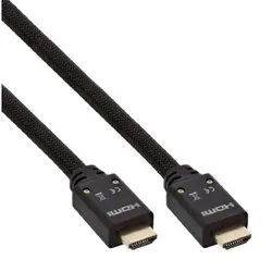 Inline HDMI Kabel aktiv mit eingebautem Verstaerker schwarz 15m