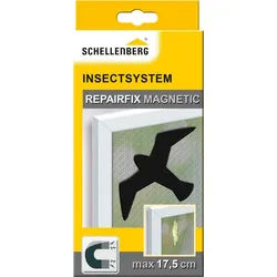 SCHELLENBERG Reparatur-Set Magnetfolie für Insektenschutz Fliegengitter, zur Reparatur von defektem Polyester-, Fiberglas-, Alugewebe schwarz
