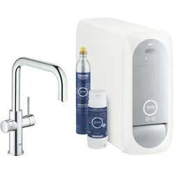 Grohe Blue Home Küchenarmatur 31456001 chrom, U-Auslauf, Starter Kit