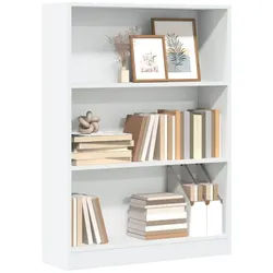 vidaXL Regal NA Bücherregal Weiß 80x24x109 cm Spanplatte weiß