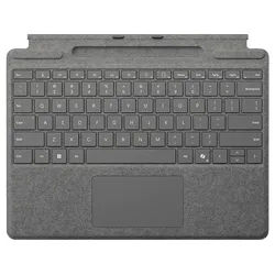 MICROSOFT Surface Pro Keyboard mit Stiftaufbewahrung Tastatur Platin