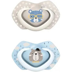 Canpol babies Bonjour Paris A 0-6 m Schnuller Blue 2 St.