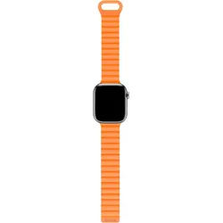DECODED Smartwatch-Armband Silicone Magnet Traction Loop Strap 42/44/45mm orange