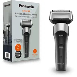 Panasonic 3 Klingen Nass-& Trockenrasierer Series 500 ES-RM3F - schwarz|silber