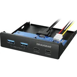 GG 18045 - USB 3.1, 4 Port Bay Hub, 2x USB-A, 2x USB-C