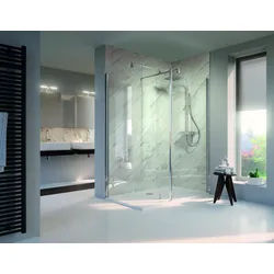 HSK Wandverkleidung „RenoDeco“ 1000 × 2550 mm Hochglanz, Marmor, Classico-Weiß