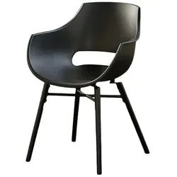 Kawola Stuhl Zaja Schwarz Kunststoff , 57x82x59 cm , Esszimmer, Stühle