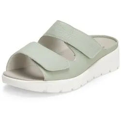 vitaform Damen Pantoletten Softnappaleder Pantolette grün 40 EU