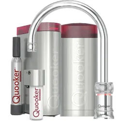 Quooker Classic Nordic Round single tap Set mit COMBI+ Reservoir & CUBE verchromt glänzend **inkl. CUBE Filter Starter Paket** CHSRCHR COMBI+ CUBE2 *inkl. 7 JAHRE GARANTIE*