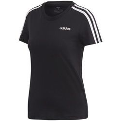 adidas Essentials 3-Streifen Trainingsshirt Damen schwarz/weiß S