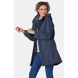 GOLDNER Funktionsjacke Kapuzenjacke mit 3-in-1-Funktion Windbreaker mit integrierter Steppweste, Stehkragen und Langarm blau 44