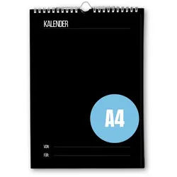 CUPCAKES & KISSES Bastelkalender Bastelkalender A4, Schwarz, Jahresunabhängig