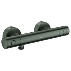 GROHE Thermostat-Brausebatterie Grohtherm 800 C, 34765 Wandmontage hard graphite geb., 34765AL0 34765AL0