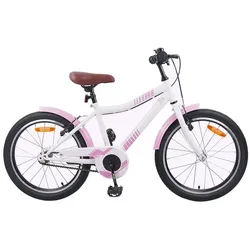 vidaXL Kinderfahrrad, Kinderfahrrad 24 Zoll für 8-12 Jahre alt Hellrosa
