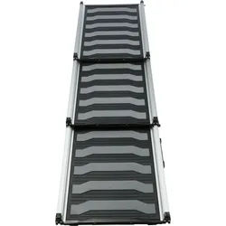 TRIXIE 3-fach Teleskop-Rampe, Aluminium / TPR, 40 x 78–175 cm, 6,8 kg, schwarz /...