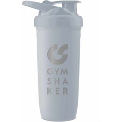 Gymshaker Protein Shaker Edelstahl Flaschen 900 ml grau