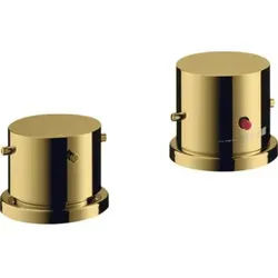 hansgrohe Fertigmontageset Axor Starck 2-L-BW-Rand-Arm., m Thermostat, pol. gol opt