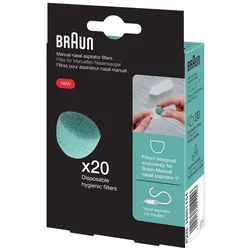 BRAUN MANUELLER Nasensauger Ersatz Hygienefilter 20 St