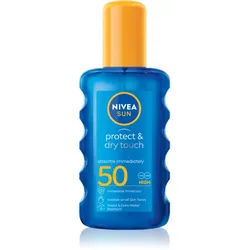 NIVEA SUN Protect & Dry Touch unsichtbares Bräunungsspray SPF 50 200 ml