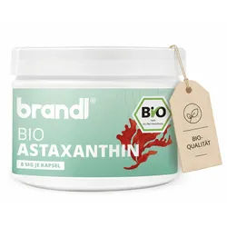 Brandl Nutrition Astaxanthin hochdosiert Bio Kapseln mit Antioxidantien - 8mg je Kapsel Kapseln, 90 St., Ohne Zusatzstoffe, abgefüllt in Deutschland, Premium-Qualität