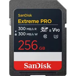 SanDisk SD Extreme Pro 300MB/s 256 GB SDXC V90 UHS-II