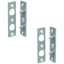 BASI Türbandseitensicherung Bändersicherung, 2 Stück, (Packung, 2-tlg), 2er Set für Holztüren, 2 Stahlzapfen, Maueranker, verzinkt, 2-teilig