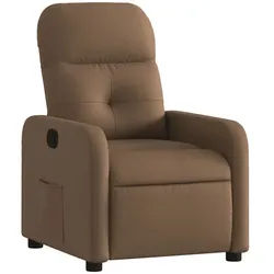 vidaXL Relaxsessel, Sessel Braun Stoff
