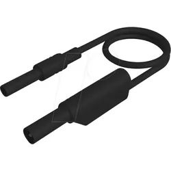 MAL S WSB-25 SW - Messleitung, 2,5 mm2, 0,25 m, schwarz, gesichert, stapelbar