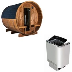 Sentiotec Sauna Komplettset Kaski 240 View | Nordex Next | 6 Pers.