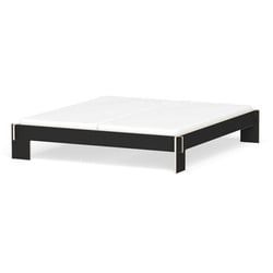 Bettgestell Siebenschläfer Nils Holger Moormann schwarz, Designer Christoffer Martens, 36.5x192.6 cm
