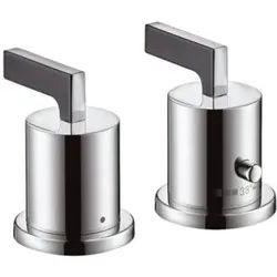 hansgrohe Fertigmontageset Axor Citterio 2-L-W-Ran-Arm, m Thermostat, Hebelgr., chr