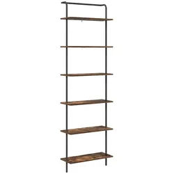vidaXL Bücherregal 60 x 24 x 203 cm Regal Räuchereiche 60x24x203 cm Spanplatte braun