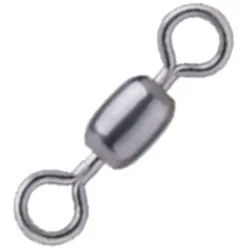 BKK Schnurverbinder BKK Crane Swivel-62 Stainless Steel Black - Tönnchenwirbel, (1-St) Gr. 5 / 65kg / 10 Stück